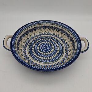 Polish Pottery 8" Baking Dish Unikat - 361 K. Deptula